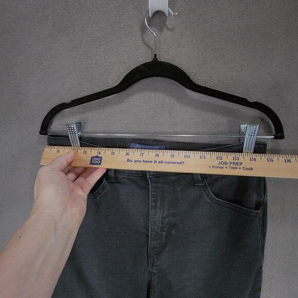 Democracy sz 8 Ab Technology Skinny Jean Women Faded Black Stretch Shaping 29x26 - Picture 3 of 10